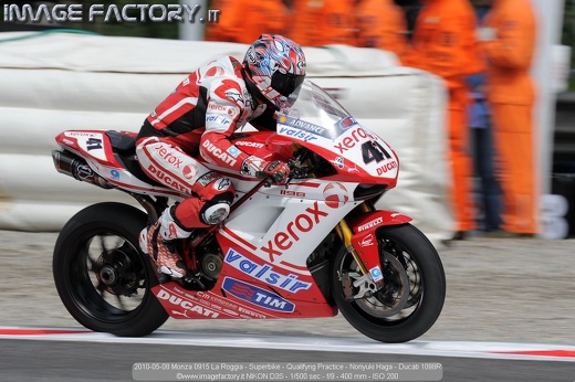 2010-05-08 Monza 0915 La Roggia - Superbike - Qualifyng Practice - Noriyuki Haga - Ducati 1098R